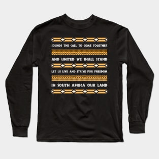 South Africa national anthem T-Shirt Long Sleeve T-Shirt